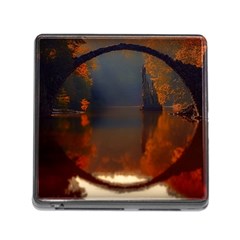 River Water Reflections Autumn Memory Card Reader (square) by BangZart