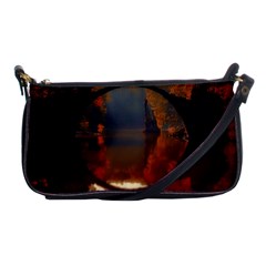 River Water Reflections Autumn Shoulder Clutch Bags by BangZart