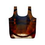 River Water Reflections Autumn Full Print Recycle Bags (S)  Front