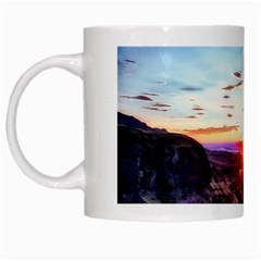 Iceland Landscape Mountains Stream White Mugs by BangZart