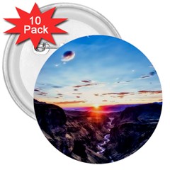 Iceland Landscape Mountains Stream 3  Buttons (10 Pack)  by BangZart