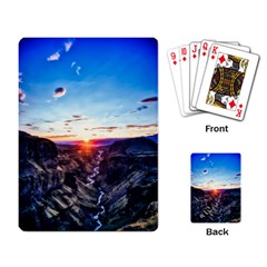 Iceland Landscape Mountains Stream Playing Card by BangZart