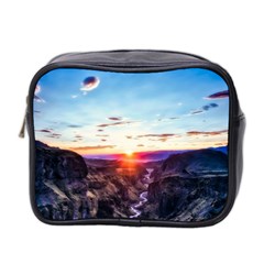 Iceland Landscape Mountains Stream Mini Toiletries Bag 2-side by BangZart