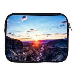 Iceland Landscape Mountains Stream Apple Ipad 2/3/4 Zipper Cases by BangZart