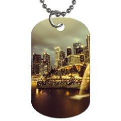 Singapore City Urban Skyline Dog Tag (one Side) by BangZart