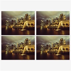 Singapore City Urban Skyline Belt Buckles by BangZart