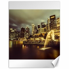 Singapore City Urban Skyline Canvas 18  X 24   by BangZart