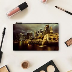 Singapore City Urban Skyline Cosmetic Bag (small)  by BangZart