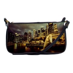 Singapore City Urban Skyline Shoulder Clutch Bags by BangZart