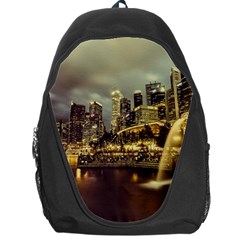 Singapore City Urban Skyline Backpack Bag by BangZart