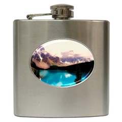 Austria Mountains Lake Water Hip Flask (6 Oz) by BangZart