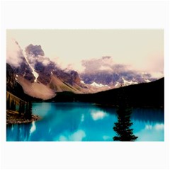 Austria Mountains Lake Water Large Glasses Cloth (2-side) by BangZart