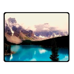 Austria Mountains Lake Water Double Sided Fleece Blanket (small)  by BangZart