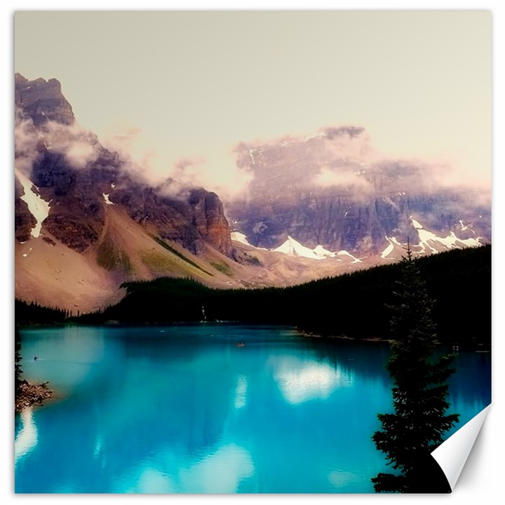 Austria Mountains Lake Water Canvas 20  x 20  