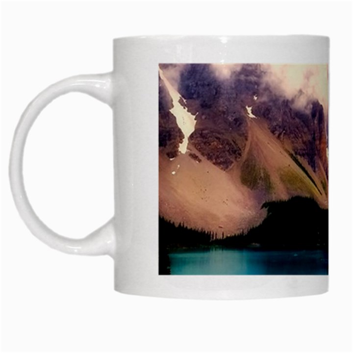 Austria Mountains Lake Water White Mugs