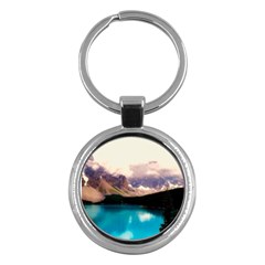 Austria Mountains Lake Water Key Chains (round)  by BangZart