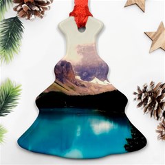 Austria Mountains Lake Water Christmas Tree Ornament (two Sides) by BangZart