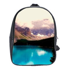 Austria Mountains Lake Water School Bag (xl) by BangZart