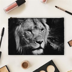 Africa Lion Male Closeup Macro Cosmetic Bag (large)  by BangZart