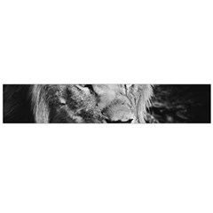 Africa Lion Male Closeup Macro Large Flano Scarf  by BangZart