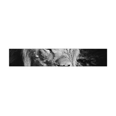 Africa Lion Male Closeup Macro Flano Scarf (mini) by BangZart