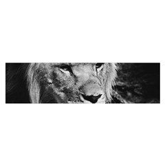 Africa Lion Male Closeup Macro Satin Scarf (oblong) by BangZart