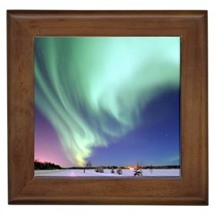 Aurora Borealis Alaska Space Framed Tiles by BangZart