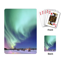 Aurora Borealis Alaska Space Playing Card by BangZart