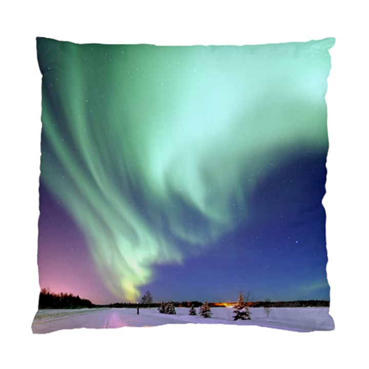 Aurora Borealis Alaska Space Standard Cushion Case (Two Sides)