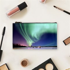 Aurora Borealis Alaska Space Cosmetic Bag (small)  by BangZart