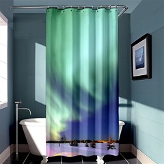 Aurora Borealis Alaska Space Shower Curtain 36  X 72  (stall)  by BangZart