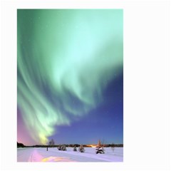 Aurora Borealis Alaska Space Small Garden Flag (two Sides) by BangZart