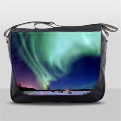 Aurora Borealis Alaska Space Messenger Bags by BangZart