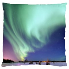 Aurora Borealis Alaska Space Large Cushion Case (two Sides) by BangZart