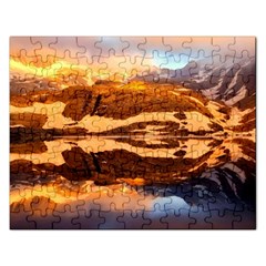 France Snow Winter Sunrise Fog Rectangular Jigsaw Puzzl by BangZart