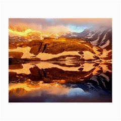 France Snow Winter Sunrise Fog Small Glasses Cloth (2-Side)