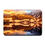 France Snow Winter Sunrise Fog Small Doormat  24 x16  Door Mat