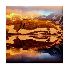 France Snow Winter Sunrise Fog Face Towel