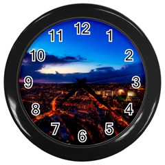 The Hague Netherlands City Urban Wall Clocks (black) by BangZart