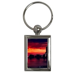 New York City Urban Skyline Harbor Key Chains (rectangle)  by BangZart