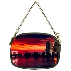 New York City Urban Skyline Harbor Chain Purses (one Side)  by BangZart