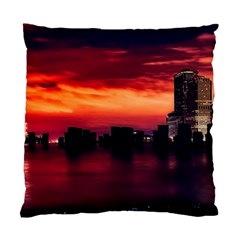 New York City Urban Skyline Harbor Standard Cushion Case (two Sides) by BangZart