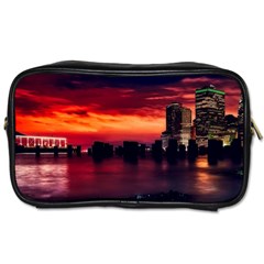 New York City Urban Skyline Harbor Toiletries Bags 2-side by BangZart