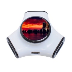 New York City Urban Skyline Harbor 3-port Usb Hub by BangZart