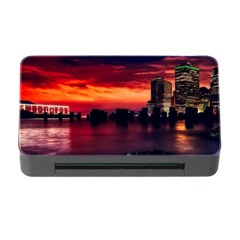 New York City Urban Skyline Harbor Memory Card Reader With Cf by BangZart