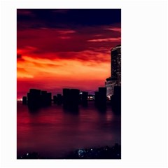 New York City Urban Skyline Harbor Small Garden Flag (two Sides) by BangZart