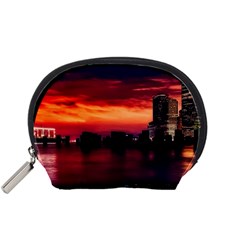 New York City Urban Skyline Harbor Accessory Pouches (small)  by BangZart