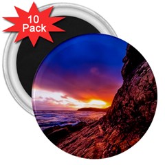 South Africa Sea Ocean Hdr Sky 3  Magnets (10 Pack)  by BangZart