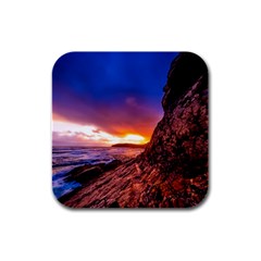 South Africa Sea Ocean Hdr Sky Rubber Square Coaster (4 Pack)  by BangZart