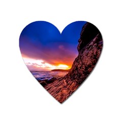 South Africa Sea Ocean Hdr Sky Heart Magnet by BangZart